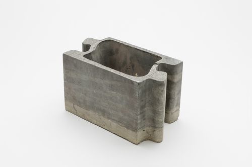 Gray and green hollow sulphur concrete brick