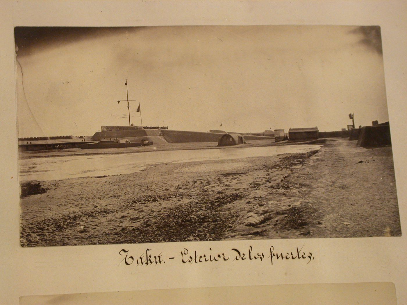View of the exterior of one of the Taku [Dagu] forts, Tianjin Shi; China