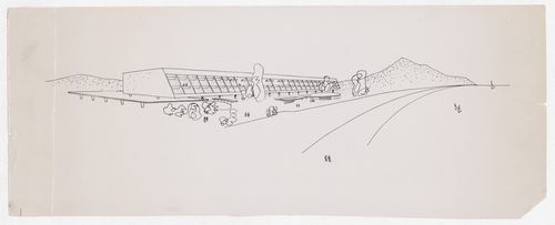 Photograph of drawing of Hotel Regente, Rio de Janeiro, Brazil
