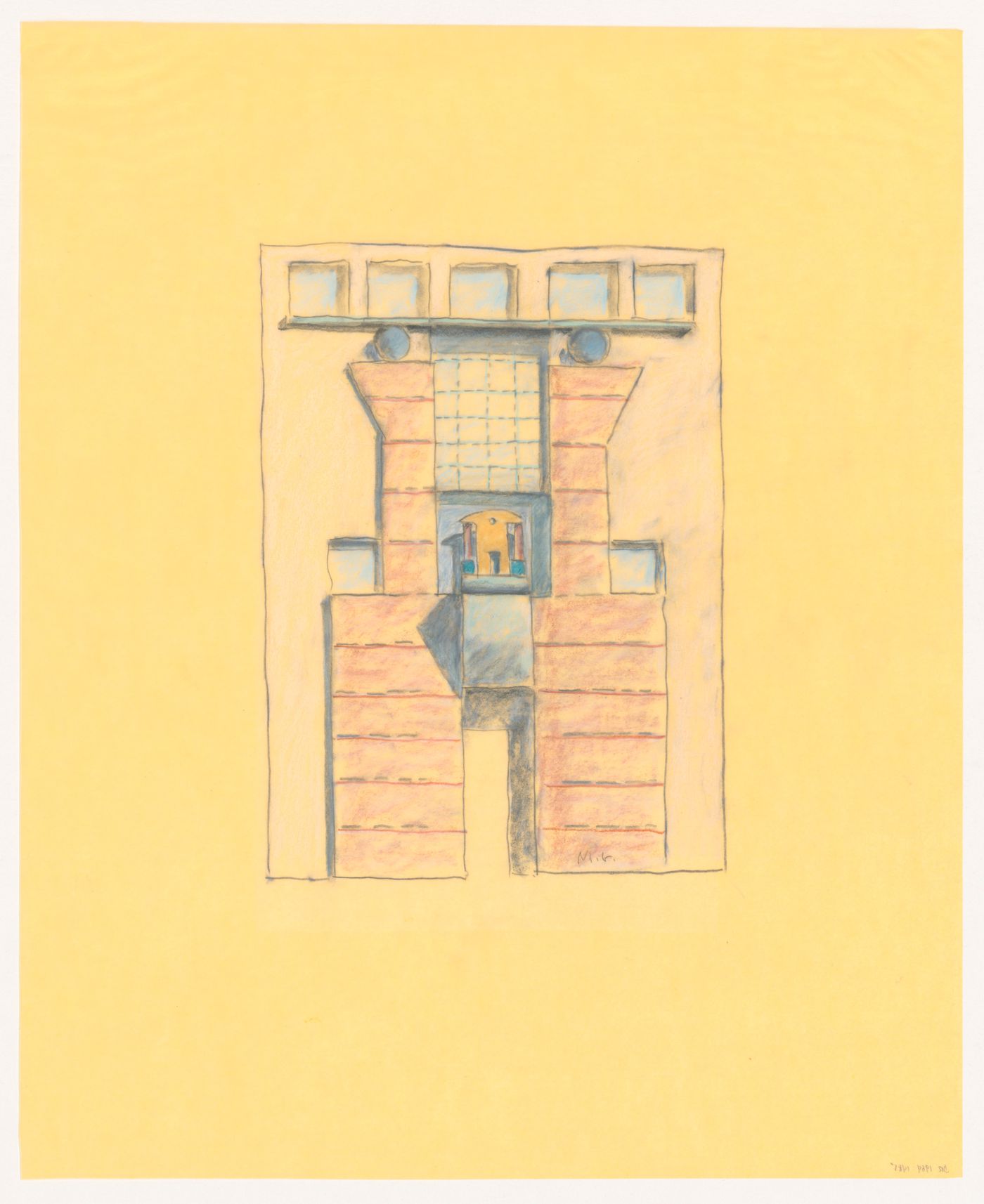Study for Street Facade (MG 91), Venice Biennale