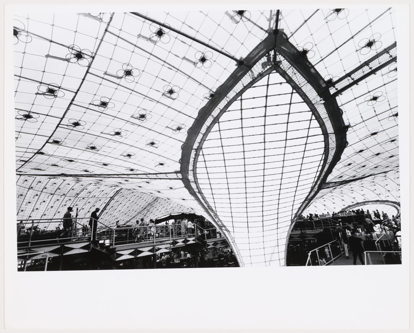 Detail view of the German Pavilion's roof, Expo 67, Montréal, Québec