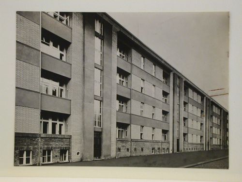View of cooperative housing for officers, Prague, Czechoslovakia (now Czech Republic)