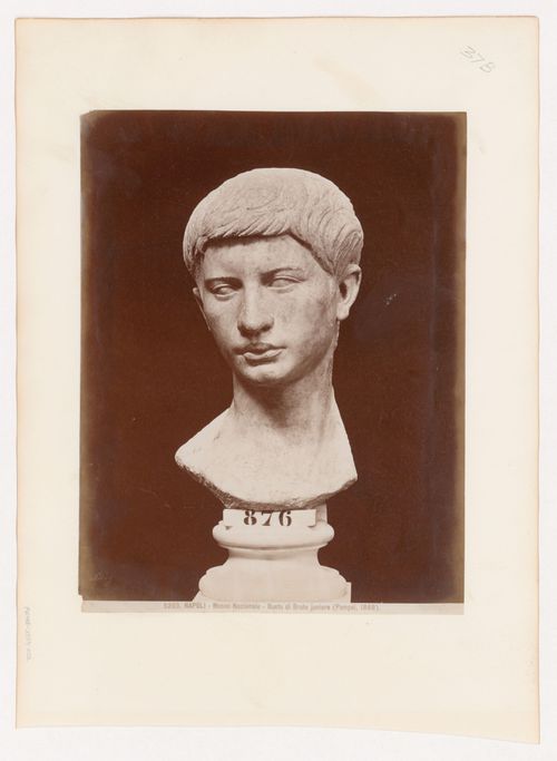 Photograph of a bust of Bruto juniore, Museo nazionale di Napoli, Naples, Italy