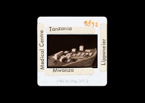 View of a model for a medical centre (now Bugando Medical Centre), Mwanza, Tanzania