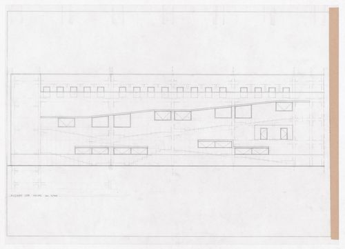 Classroom elevations for Faculdade de Ciências da Informação, Santiago de Compostela, Spain