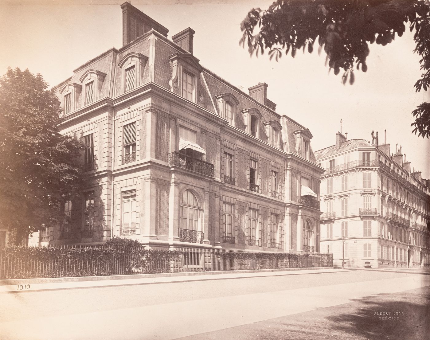 Plate from album ''Buildings, parks and streets of Paris, Versailles and environs, France''