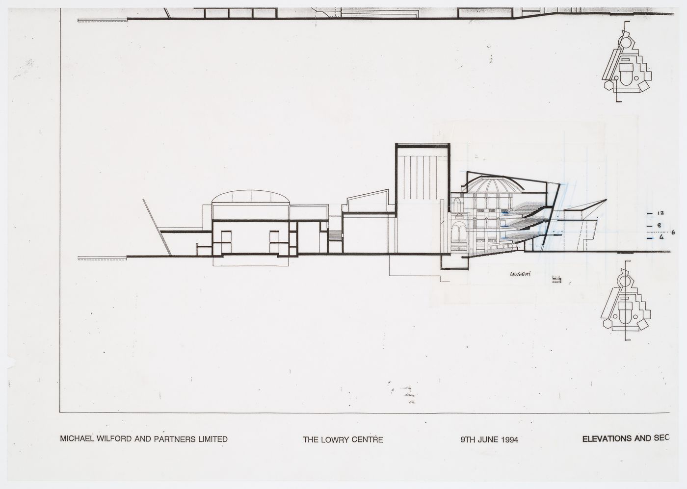 Lowry Centre, Salford, England: Section
