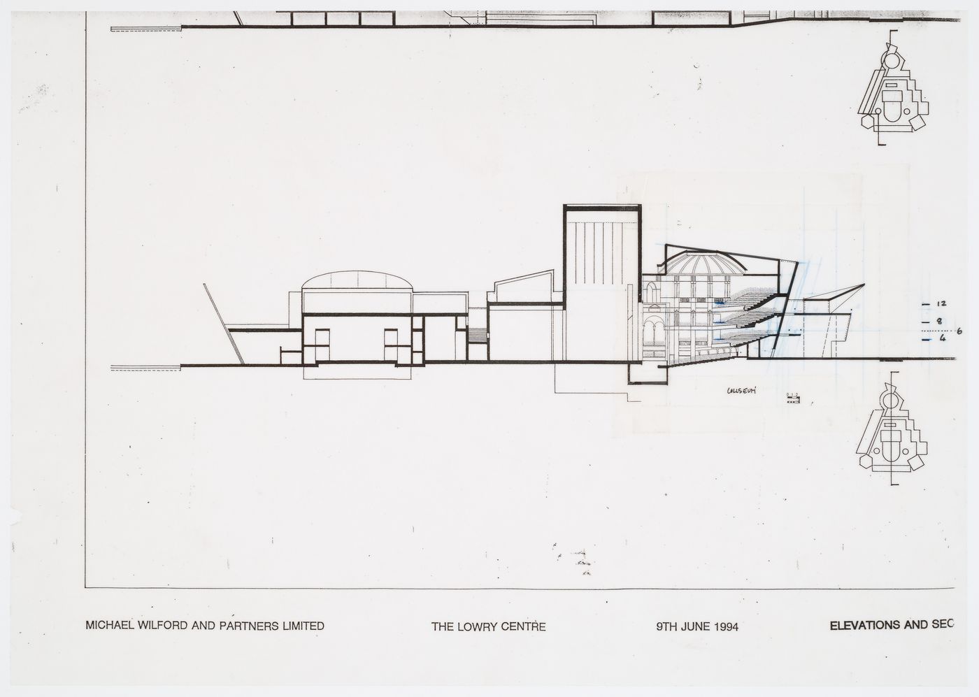 Lowry Centre, Salford, England: Section