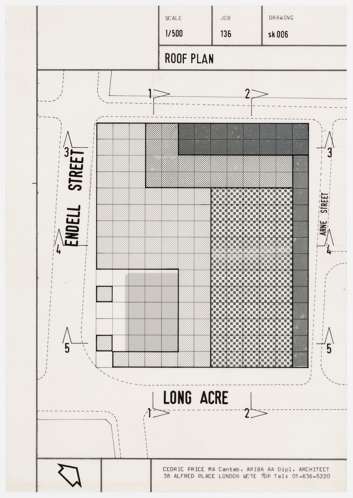 Long Acre Amalgam: roof plan