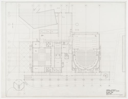 Center for Theatre Arts, Cornell University, Ithaca, New York: entrance level plan