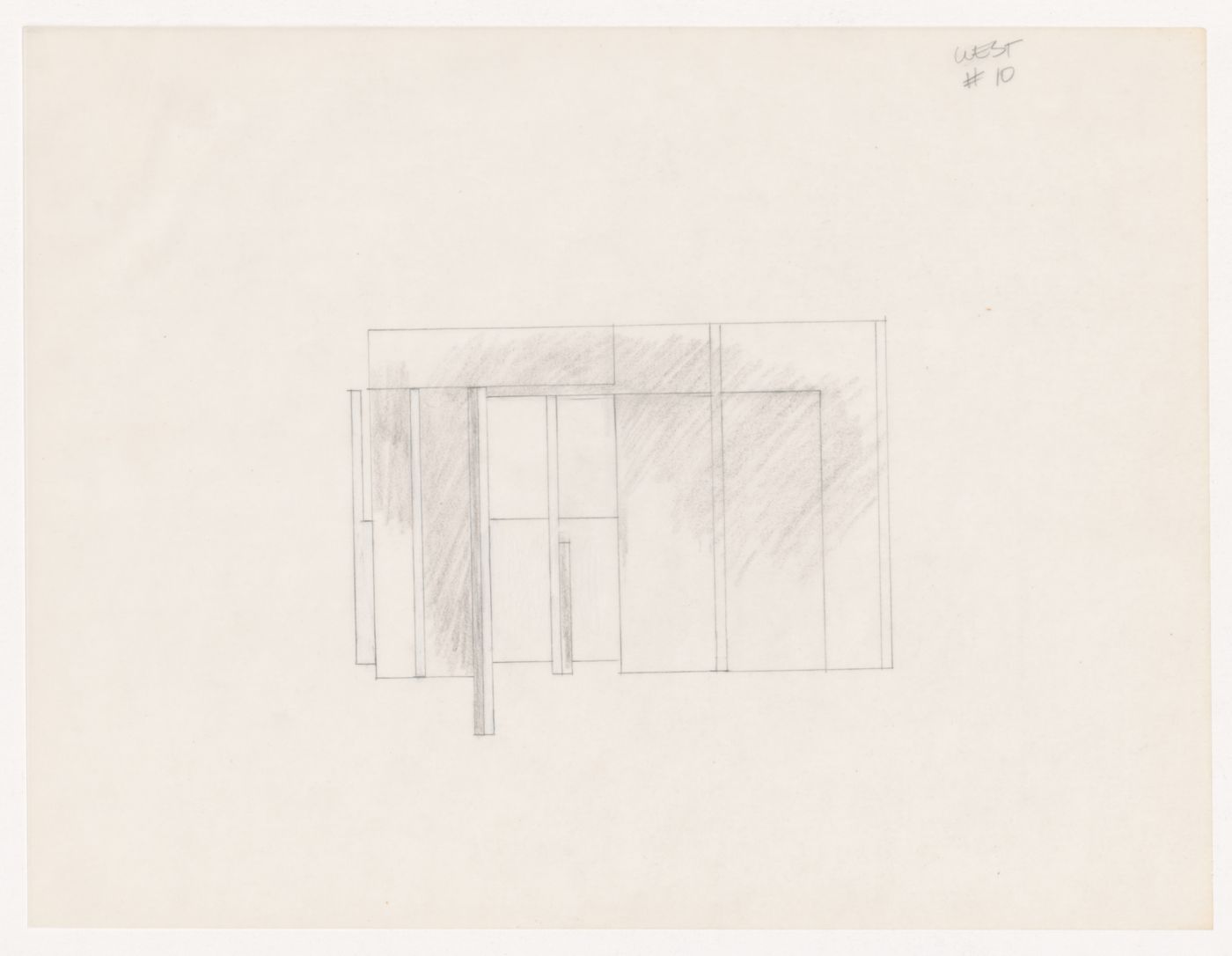 Sketch elevation for House VI, Cornwall, Connecticut