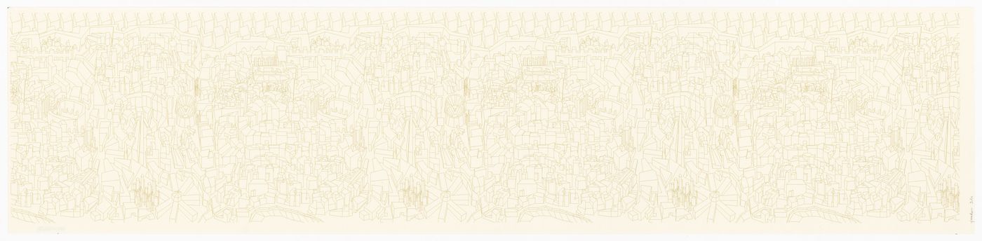 Drawing for City, Karl: An Architectural Narrative, Rome, Italy
