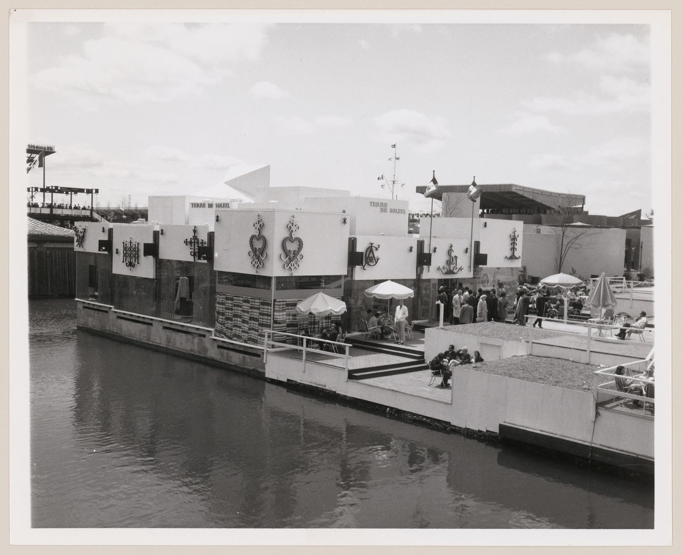 View of the Pavilion of Haiti, Expo 67, Montréal, Québec