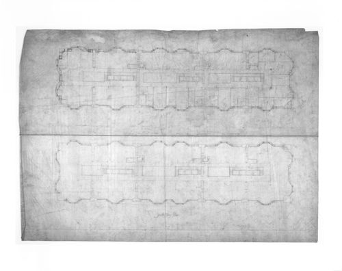 Monadnock Building, Chicago: Sixth and seventh floor plans for the sixteen-storey steel frame project