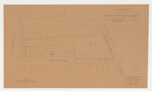 Site plan of existing conditions for a housing estate, Wiesbaden, Germany