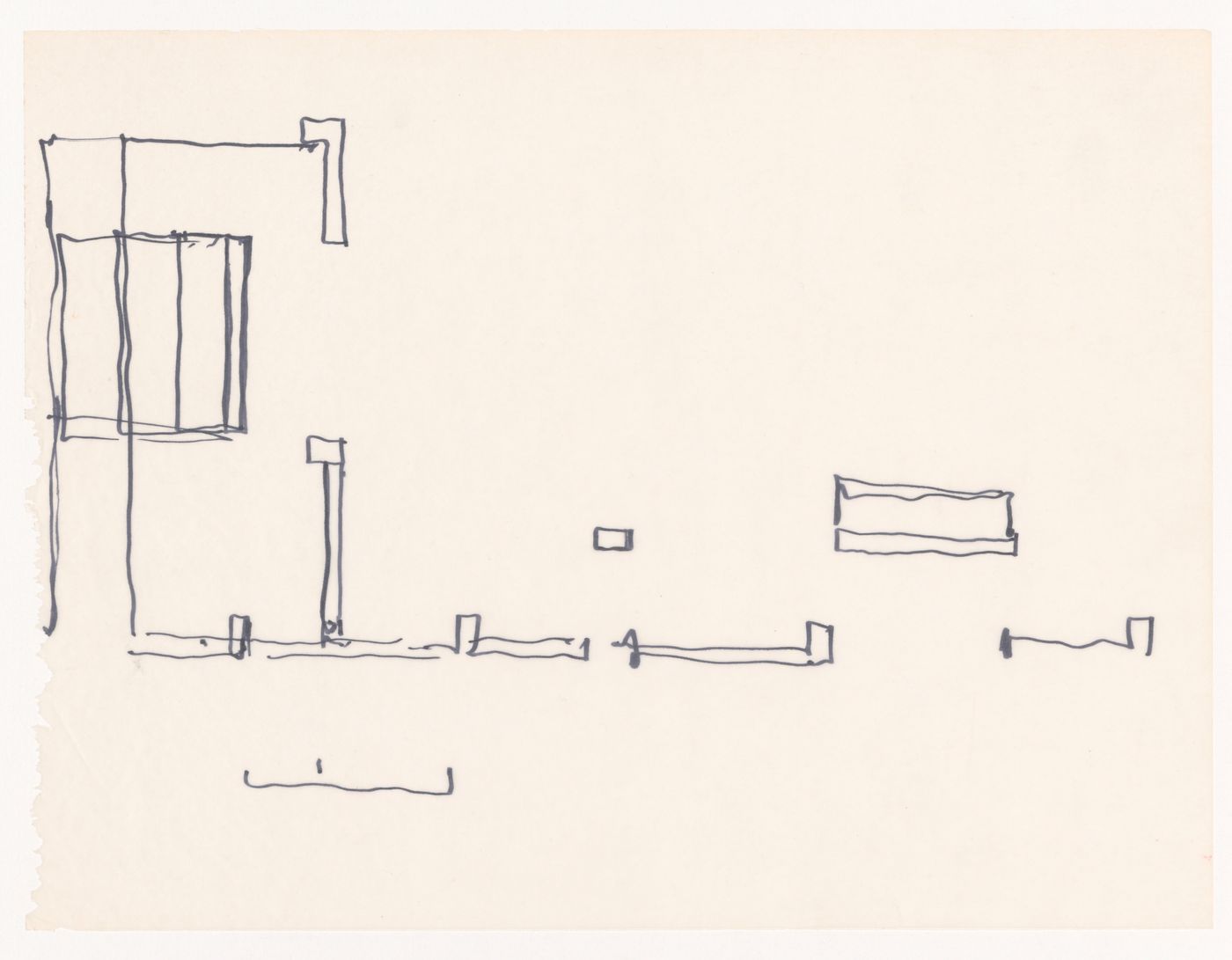 Sketches for House VI, Cornwall, Connecticut