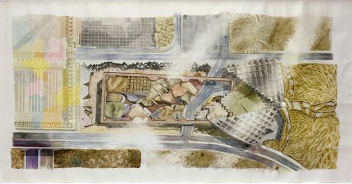 Plan for Pahlavi National Library Competition, Tehran, Iran
