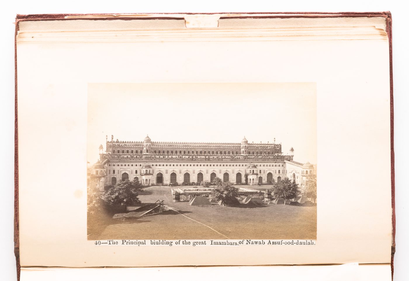 View of the Great Imambara (also known as the Tomb of Asaf-ud-Daula) showing the main building, Lucknow, India