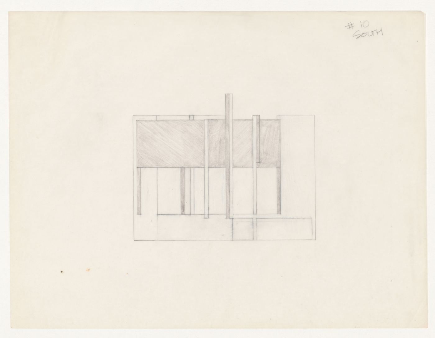 Sketch elevation for House VI, Cornwall, Connecticut