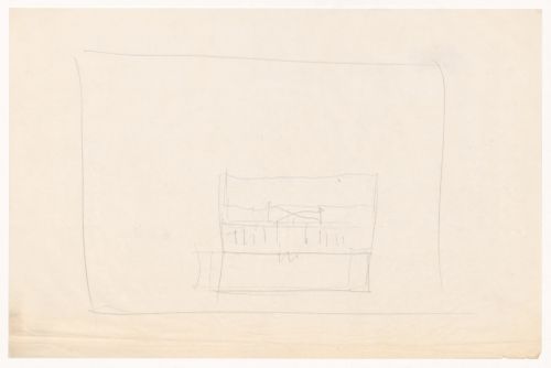 Sketch plan for a campus building for Illinois Institute of Technology