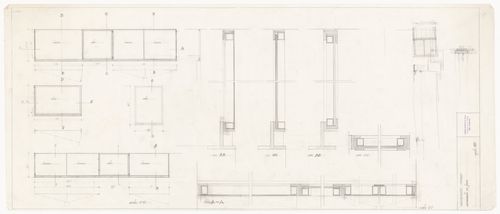 Sections for Casa Spataro, Milan, Italy