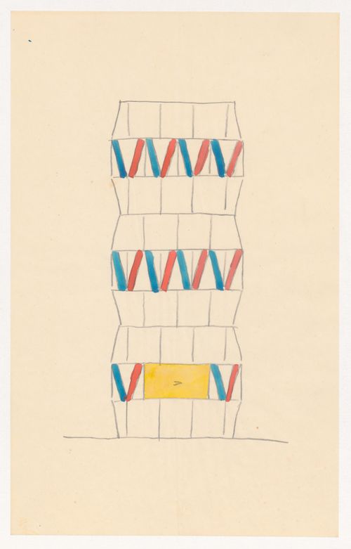 Design for a tiled stove with faceted sides