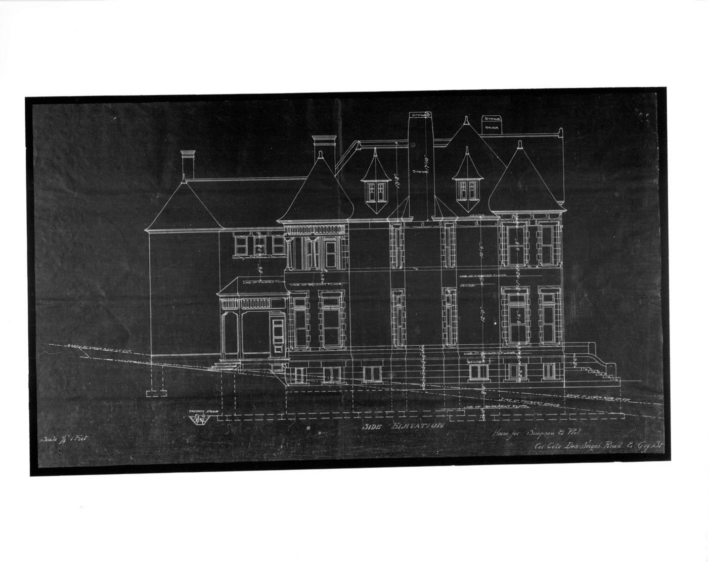 House for Simpson & Peel at Côte-des-Neiges & McGregor - side
