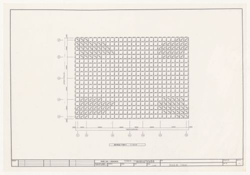Roof plan for Galaxy Toyama Gymnasium, Imizu, Japan