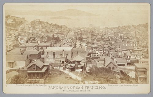 Section 3 of 11 of Panorama of San Francisco, from California Street Hill, California