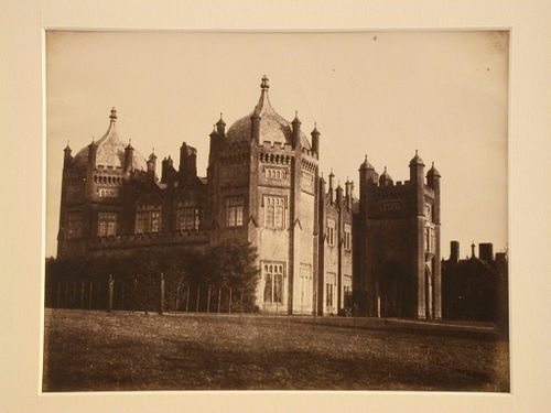 Exterior view of a large country house, England ?