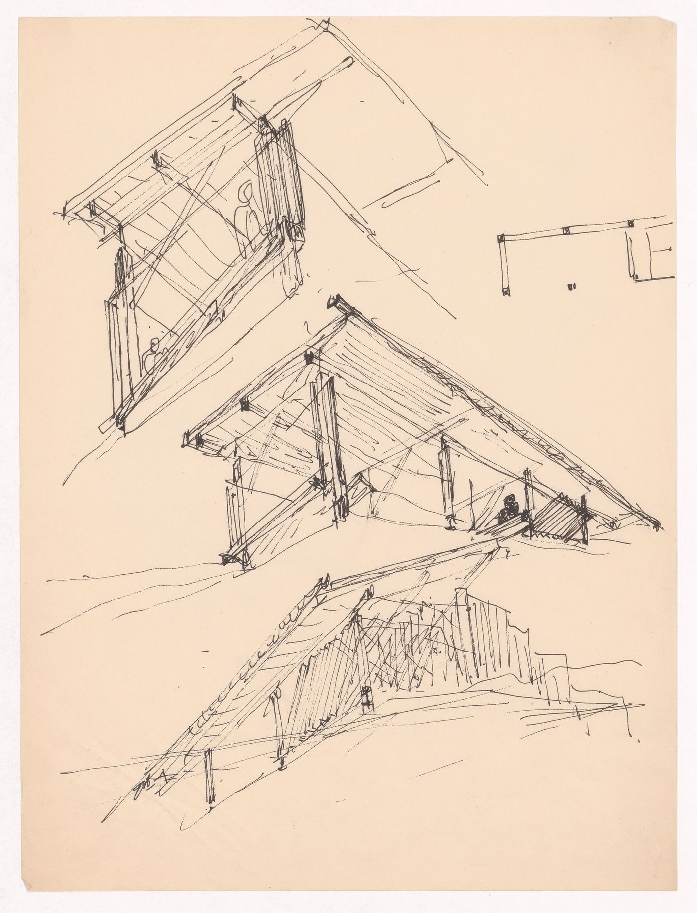 Sketch perspectives for Restaurante em Perafita, Perafita, Matosinhos, Portugal
