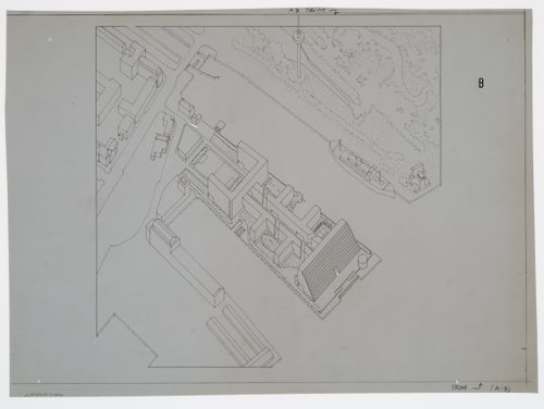 Housing, Müller Pier, Rotterdam, Netherlands: site axonometric