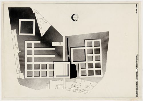 Site plan for Unità Residenziale San Rocco, Monza, Italy