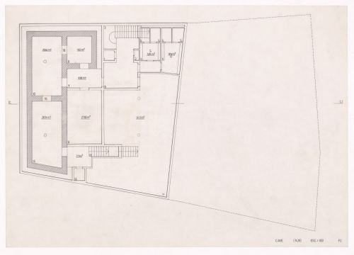 Basement plan for Caixa Geral de Depósitos, Matosinhos, Portugal