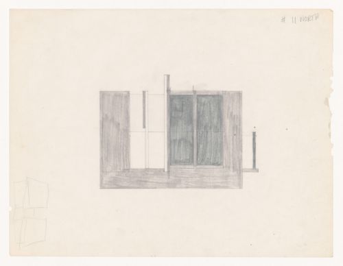 Sketch elevation for House VI, Cornwall, Connecticut
