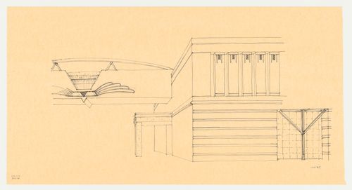 Perspective sketch for the Phoenix Municipal Government Center Competition
