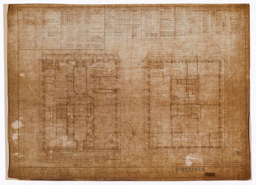First and second floor plans for Bank of Canada Building, Ottawa, Ontario