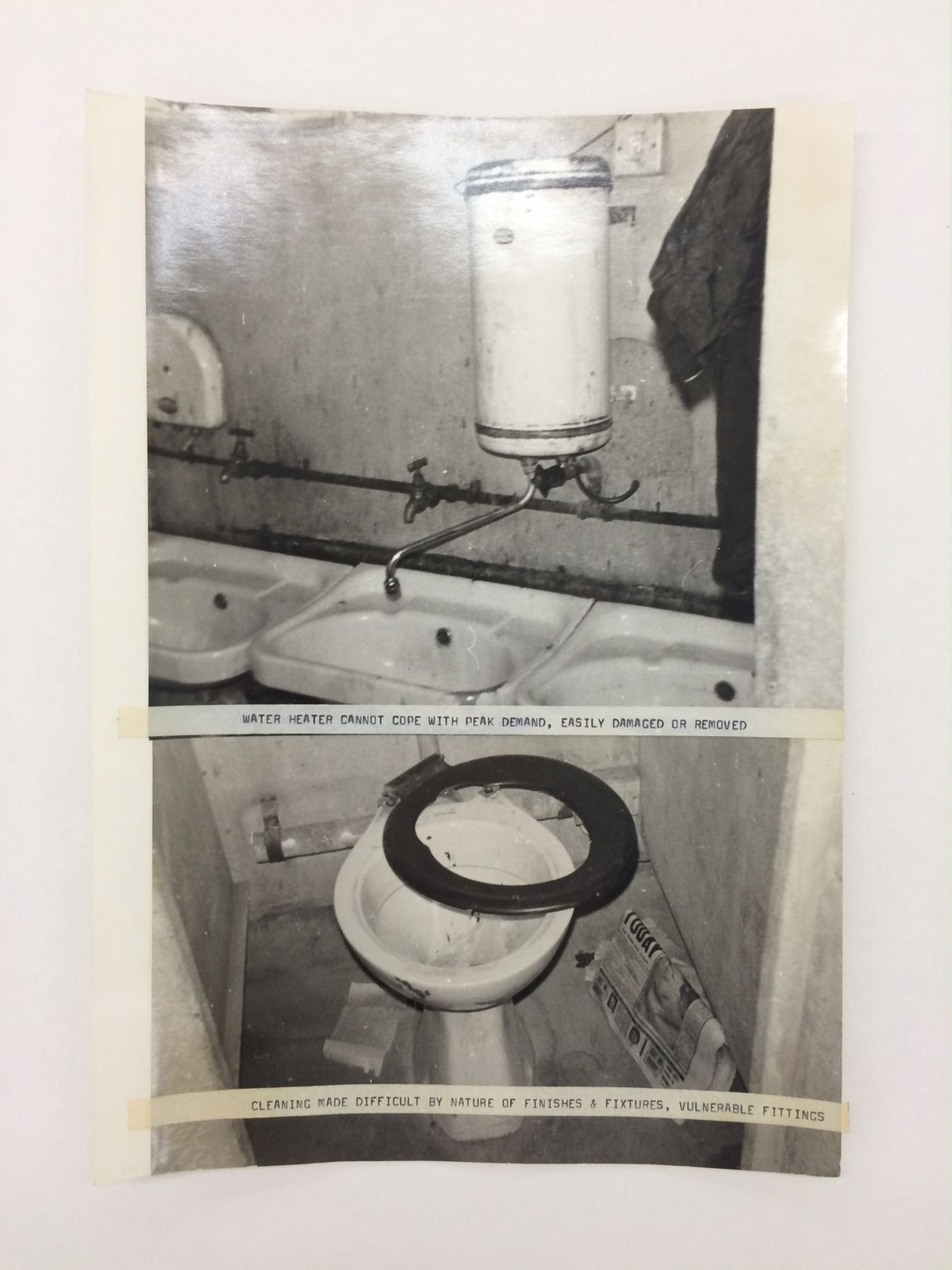 Views of bathroom, with observations (from McAppy project series)