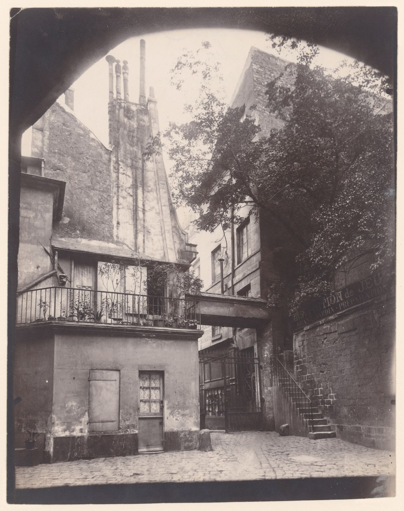 View of Cour de Rohan, Paris, France
