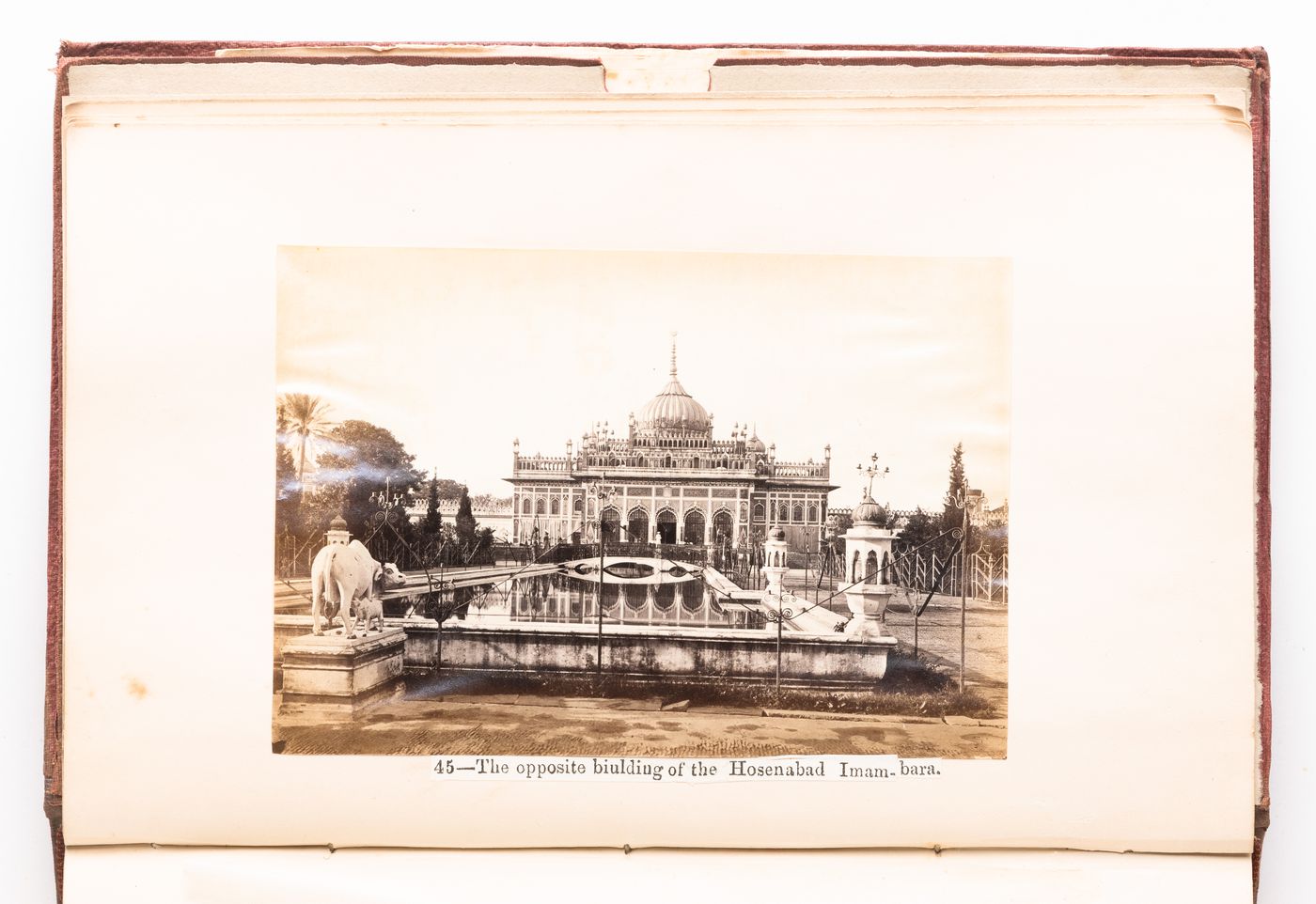 View of the hall [?] of the Husainabad Imambara [Palace of Lights], Lucknow, India