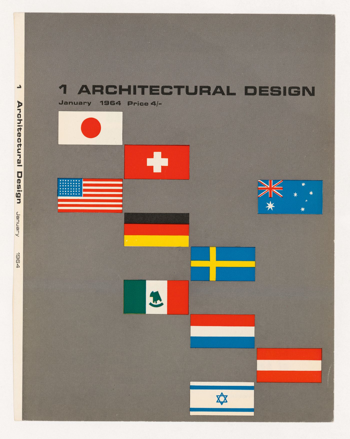 Cover of Architectural Design, January 1964 issue