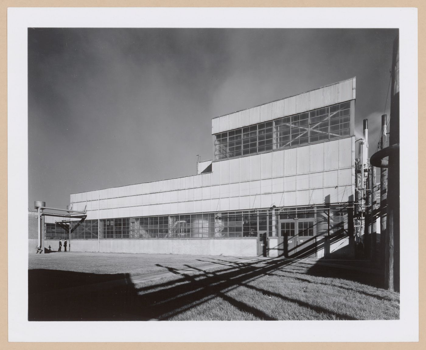 View of the west façade of the Caustic Soda Building, B.F. Goodrich Company Geon Plant, Louisville, Kentucky