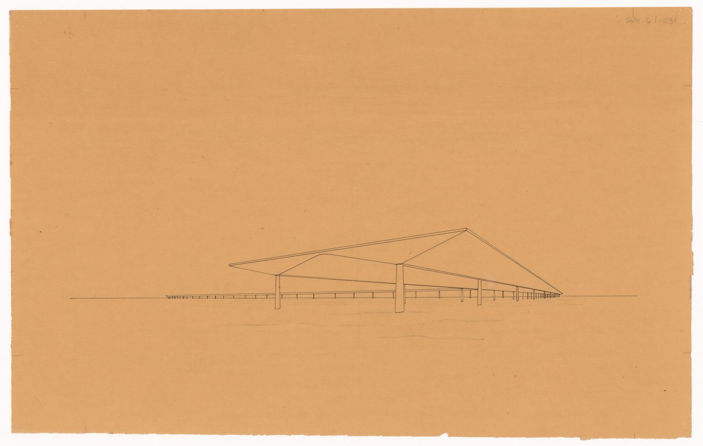 Perspective drawing for Aeropuerto, Buenos Aires, Argentina