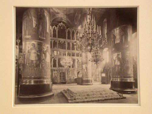 Interior view of Uspenski Cathedral (Assumption Cathedral) in the Kremlin, Moscow