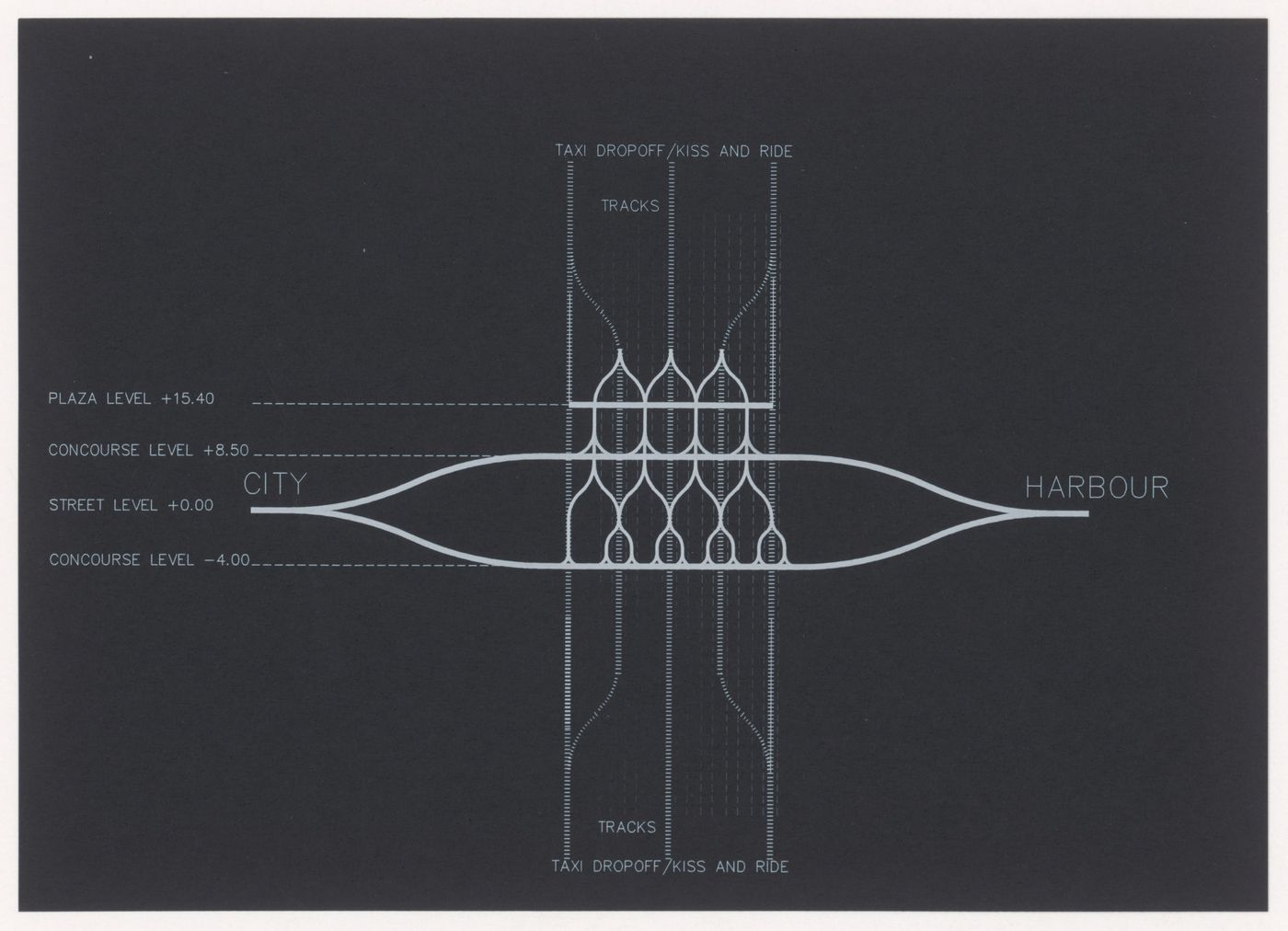 Diagram for High-Speed Railway Complex, Busan, South Korea