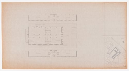 "Il Palazzo" hotel and restaurant complex, Fukuoka, Japan: piazza level floor plan