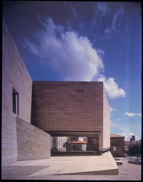 Exterior view of Centro Galego de Arte Contemporânea, Santiago de Compostela, Spain