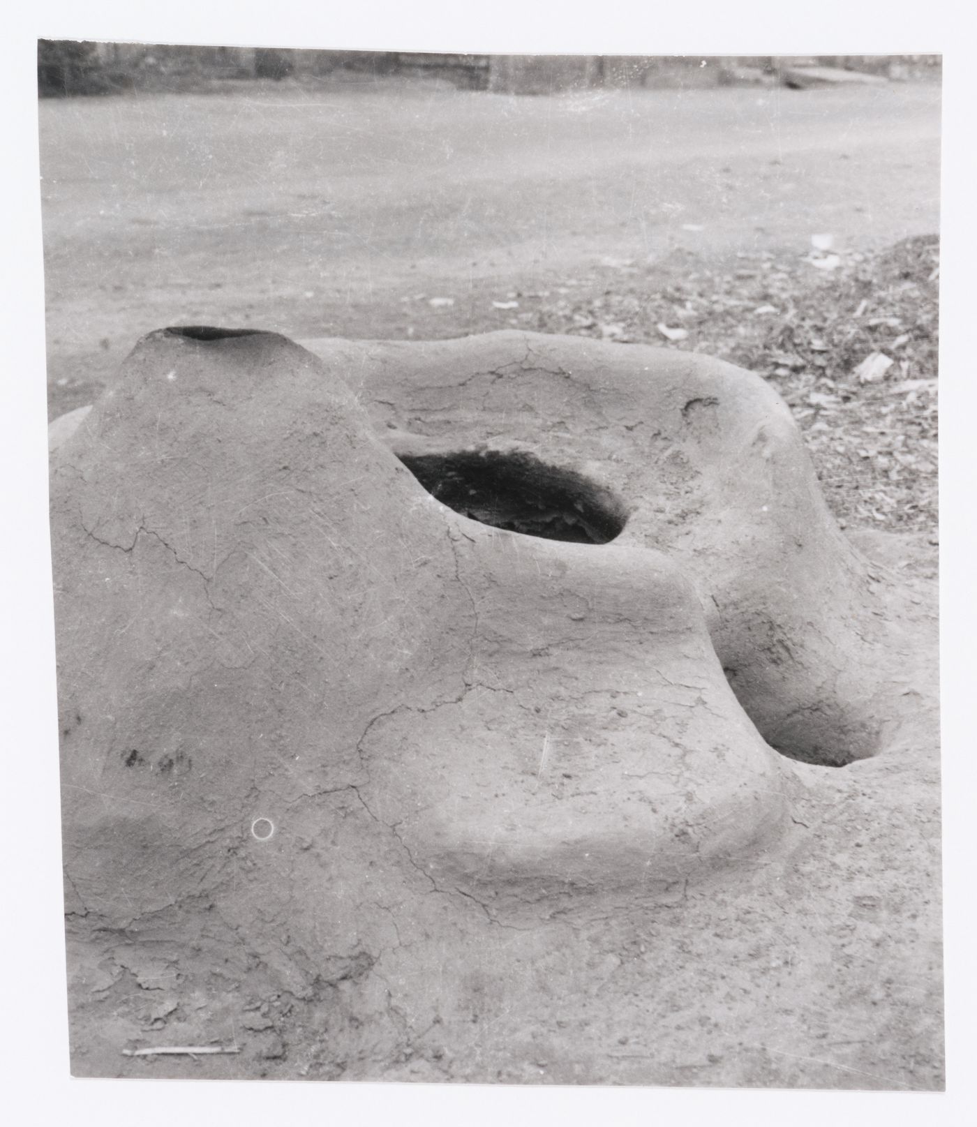 Earth construction in Chandigarh's area before the construction, India