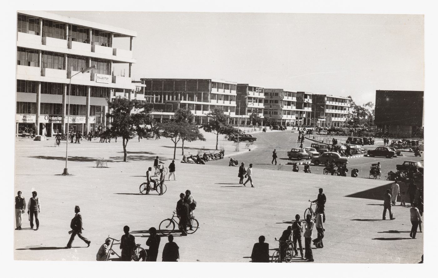 View of the city centre (sector 17), Chandigarh, India