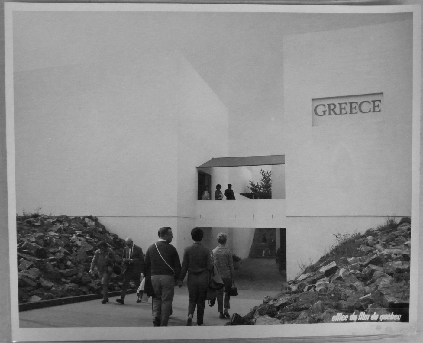 Partial view of the Greek Pavilion, Expo 67, Montréal, Québec